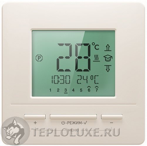 Купить "национальный комфорт" 721 терморегулятор для теплого пола кремовый недорого в Московской области с доставкой - Плиткин Дом