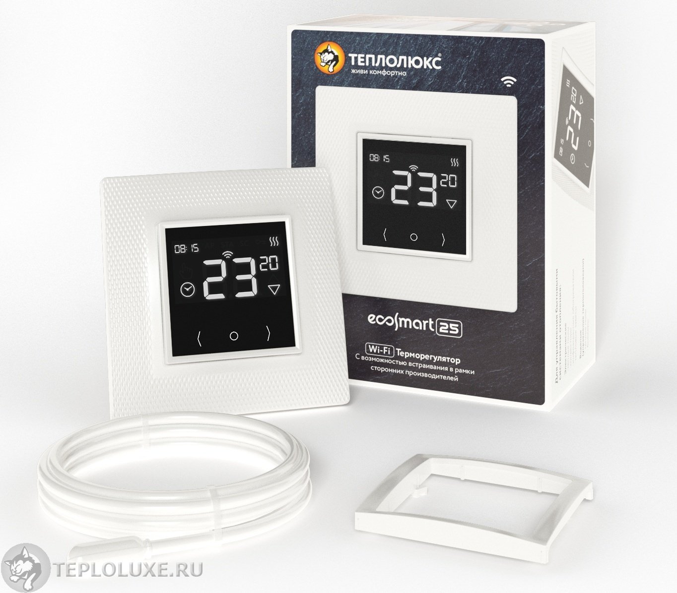 Купить "теплолюкс" ecosmart 25 терморегулятор для теплого пола - Плиткин Дом